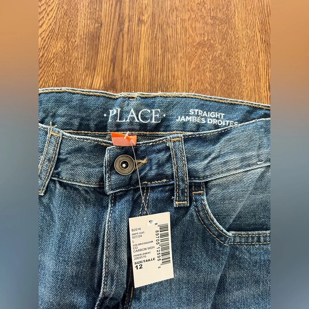 Boys Childrens Place Straight Leg Jeans Size 12 NWT